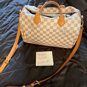 Louis Vuitton Speedy Bandoliere Damier Azure